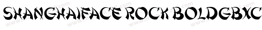 ShanghaiFace Rock BoldGBXC字体转换